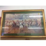 Framed Picture - Royal Scots Greys Charge Battle of Waterloo