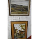 2x Framed Pictures by John Poole