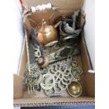 Brassware - Horse Brasses, Letter Rack etc