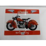 Metal Sign - Indian the Road King