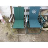 Pair of Folding Garden Chairs