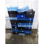 Quantity of Plastic Mushroom Crates