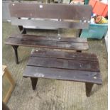 Garden Bench and Table