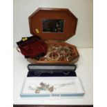 Jewellery Box and Contents - Costume Jewellery and Other