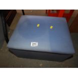 Upholstered Storage Box and Contents - Hosiery