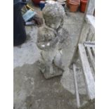 Concrete Garden Ornament - Boy in Coat