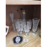 Glassware - Flutes, Vase etc