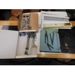 Drawing Set, Mini Tripods and Slide Rule etc