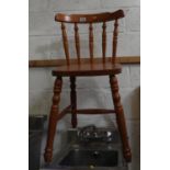 Pine Spindle Back Chair