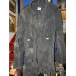 Mens Suede Jacket with Tassels