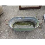 Two Handled Galvanised Planter