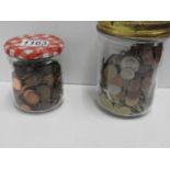 2x Jars of Coins