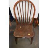 Stick Back Chair with Shaped Seat