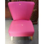 Vibrant Pink Bedroom Chair