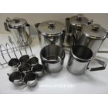 Stainless Steel Tea Set - Teapot, Milk Jug etc