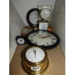 Collection of Clocks - Carriage Clock, Barometer