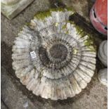 Concrete Fossil Ornament