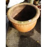 Very Large Circular Terracotta Garden Planter