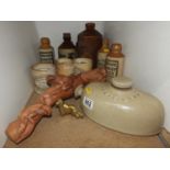 Stoneware Bottles - Ginger Beer, Stoneware Hot Water Bottle etc