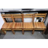 4x Pine Chairs