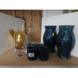 Mosaic Vases, Candle Holders and Other Vases