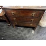 Old Three Drawer Chest of Drawers