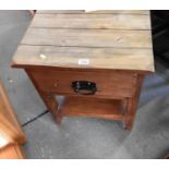 Table with Drawer and Shelf under