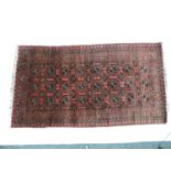 Hand Knotted Rug - Red Ground - 96cm x 198cm