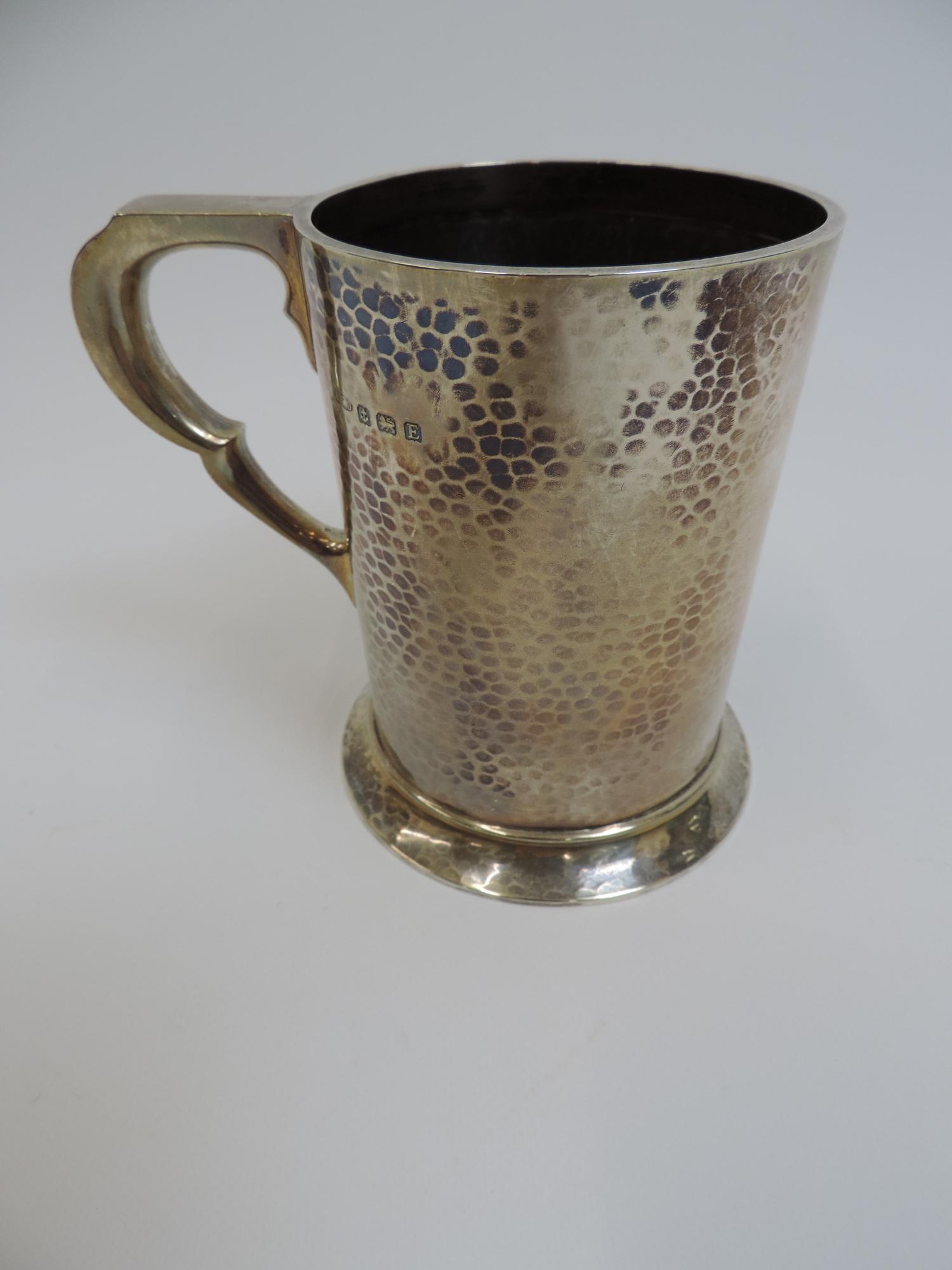 Silver Tankard – Birmingham 1929 Albert Edward Jones - 305gms - 11.5cm High - Image 2 of 5