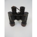Pair of Busch Hellux 8x Binoculars - No. 134350 on Leather Strap