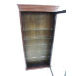Mahogany Glazed Shop Display Cabinet - 63cm Wide x 18cm Deep x 163cm High