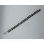 Silver Bracelet - 5.5cm Long - 19gms