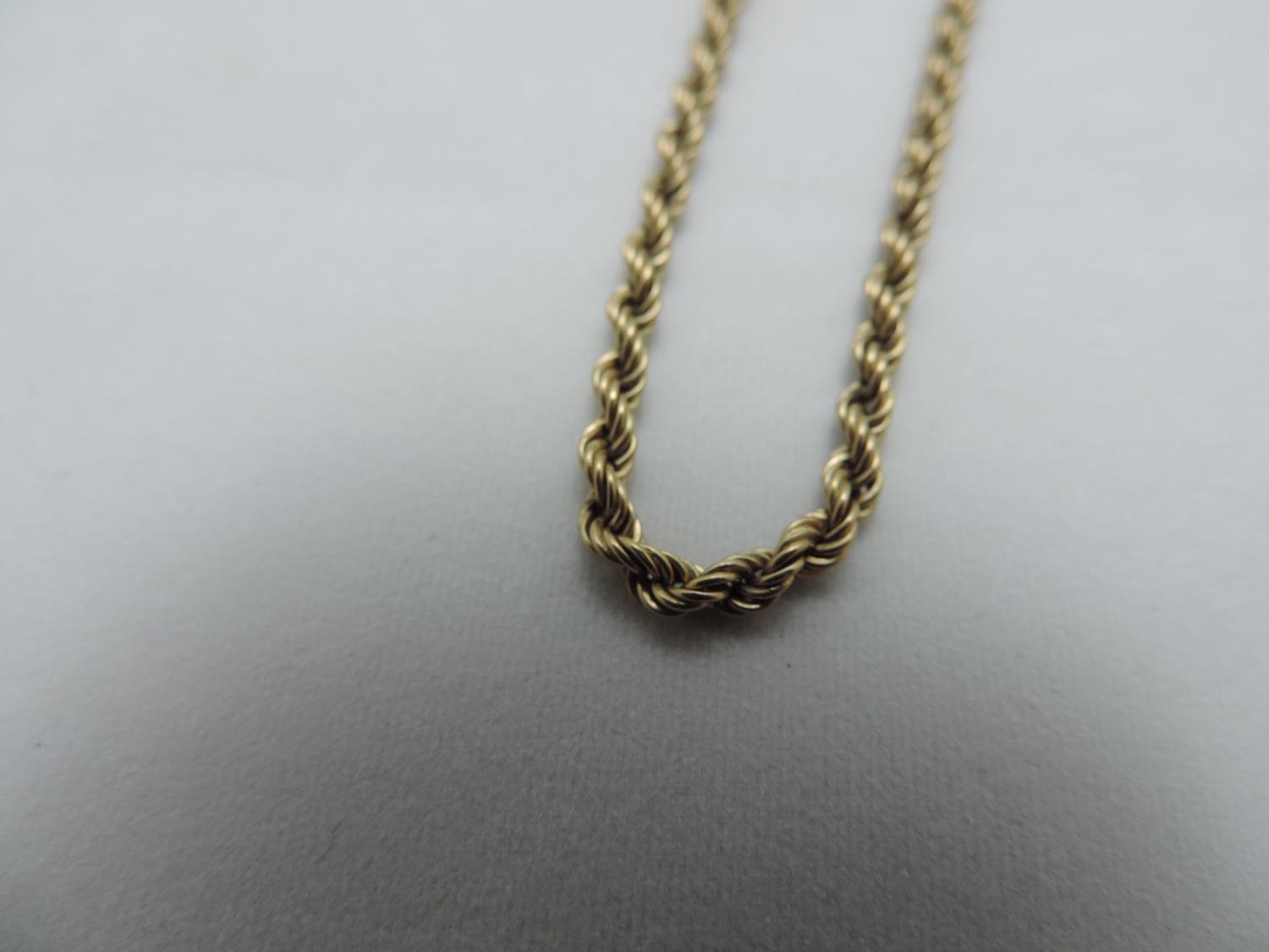 9ct Gold Necklace - 5.5gms - 58cm Long - Image 2 of 3