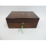 Rosewood Jewellery Box with Key