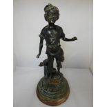 Bronze Statue - Boy Blacksmith - 45cm High