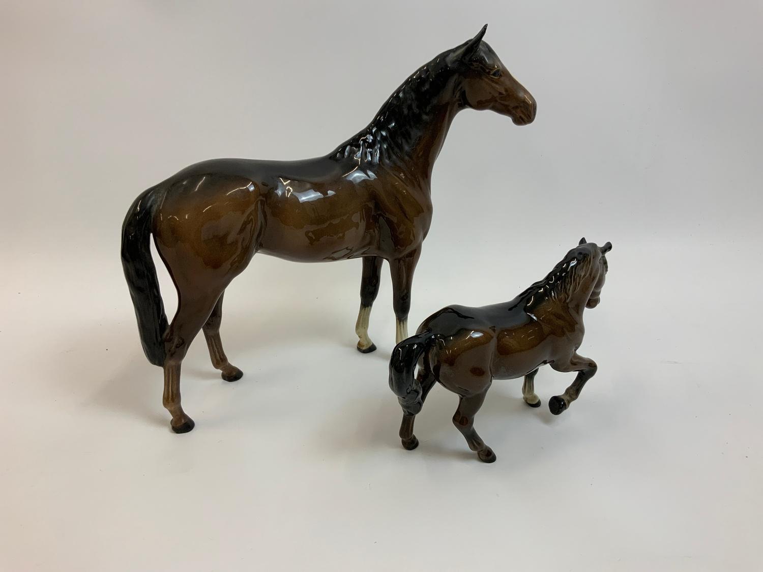 2x Beswick Horses