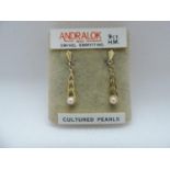 9ct Gold Earrings - 0.5gms