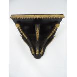 Ebonised Wall Bracket with Gilded Decoration