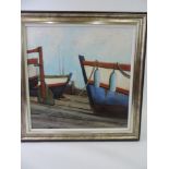 Framed Oil on Canvas - Dale Bowen - Blue Skies - Visible Picture 59cm x 59cm