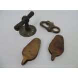 Brass Boat Pulleys and Cleats