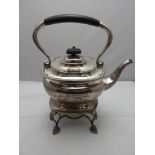 Silver Plated Spirit Kettle. Dedication to Lieutenant A W Valantine MBE Devonshire Regiment 1925