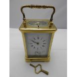 Brass Repeater Carriage Clock - Seen Running