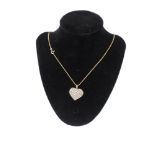 9ct Gold Pendant on Chain with Pearls - 12gms