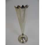 Filled Silver Bud Vase - 19cm High