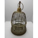 Brass Bird Cage - 36cm High