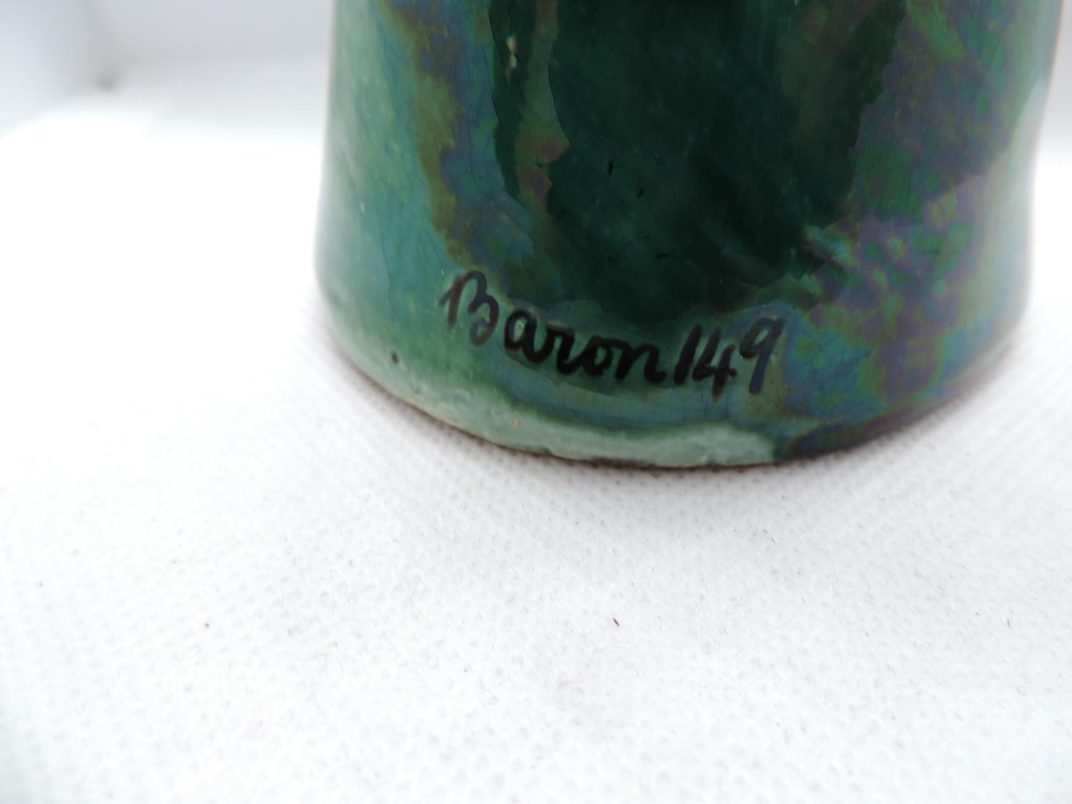 William Baron Barnstaple Signed Slipware Suffragette Bell - 14cm Nigh - Image 3 of 5