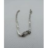 18ct White Gold Ladies Watch Strap/Bracelet Part - 5gms - 12cm Long