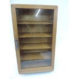 Oak Table Top Glazed Display Cabinet - 65cm High