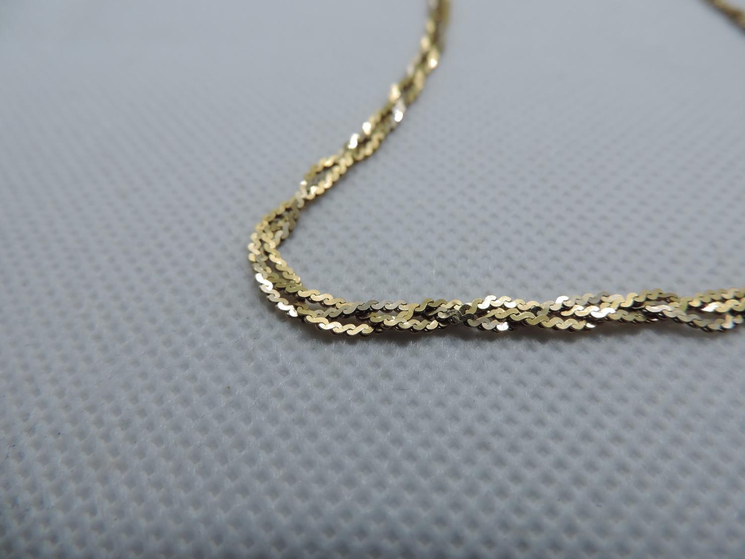 18ct Gold Necklace - 40cm Long - 7gms - Image 2 of 3