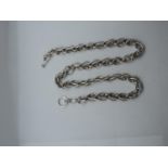 Silver Watch Chain - 76gms - 50cm Long